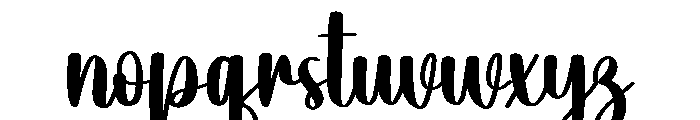 Alright Font LOWERCASE