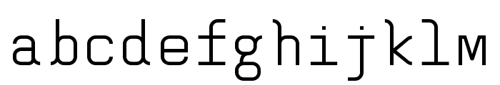 AltMono-Regular Font LOWERCASE