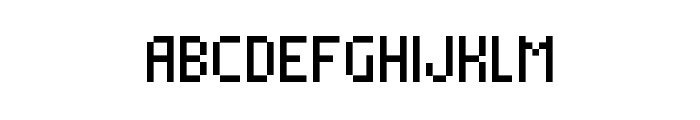 Alterebro Pixel Font Regular Font UPPERCASE