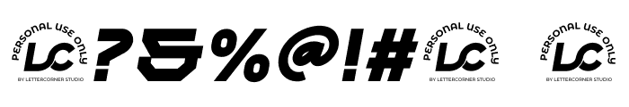 Alterion Italic Personal Use Font OTHER CHARS