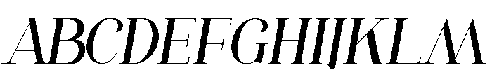 Altmar Demo Italic Font UPPERCASE
