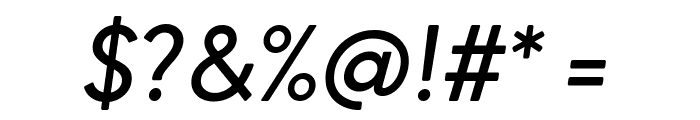 Altona Sans Italic Font OTHER CHARS