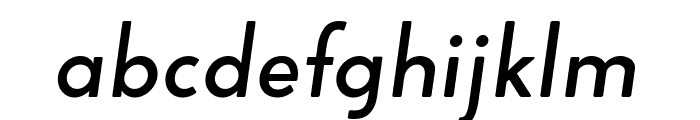 Altona Sans Italic Font LOWERCASE