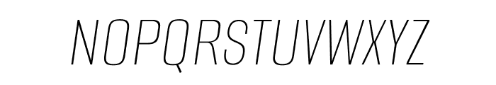 Alumni Sans Thin Italic Font UPPERCASE