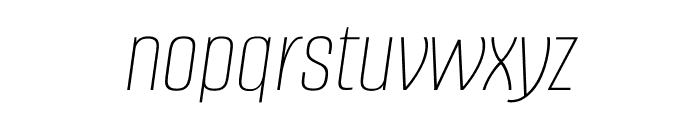 Alumni Sans Thin Italic Font LOWERCASE