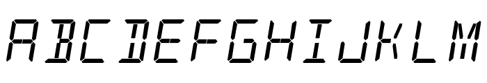 alarm clock Font UPPERCASE