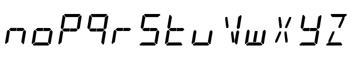 alarm clock Font LOWERCASE