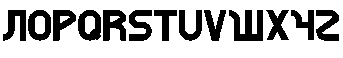 alghorie bald Font UPPERCASE