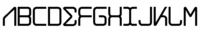 alghorie neue Font UPPERCASE