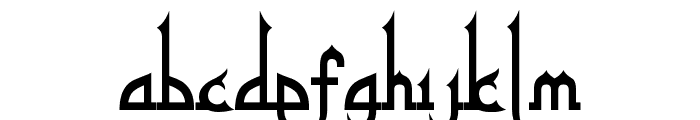 alpha kufi regular Font LOWERCASE