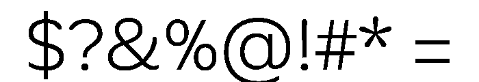 Alan Sans 300 Font OTHER CHARS