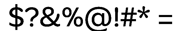 Alan Sans Regular Font OTHER CHARS