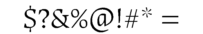 Alyamama 300 Font OTHER CHARS