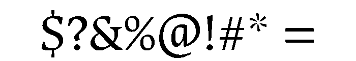 Alyamama Regular Font OTHER CHARS