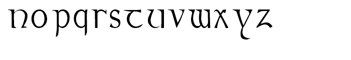 Alba Regular Font LOWERCASE