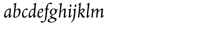 Albertina Italic Font LOWERCASE