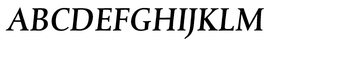 Albertina Medium Italic Font UPPERCASE