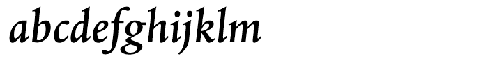 Albertina Medium Italic Font LOWERCASE