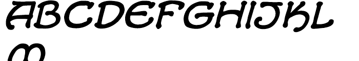 Alchemite Italic Font LOWERCASE