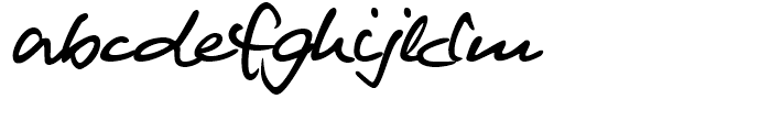 Alec Handwriting Regular Font LOWERCASE