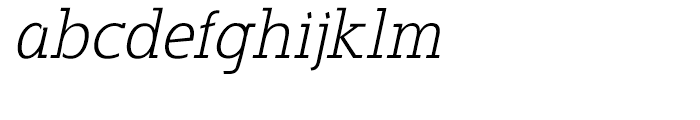 Alexandrya Italic Font LOWERCASE