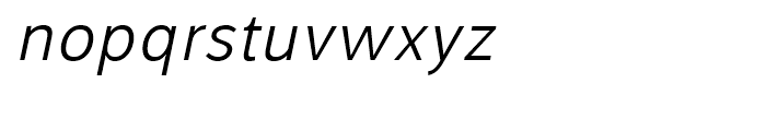 Alfabetica Extra Light Italic Font LOWERCASE