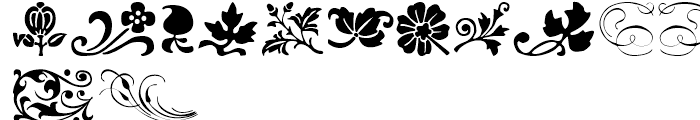 Alian Ornaments Font UPPERCASE