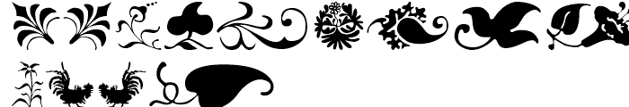 Alian Ornaments Font LOWERCASE