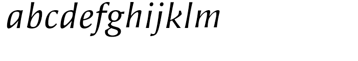 Alinea Incise Light Italic Font LOWERCASE