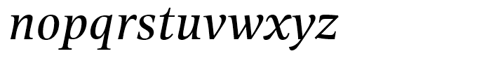 Alinea Serif Italic Font LOWERCASE