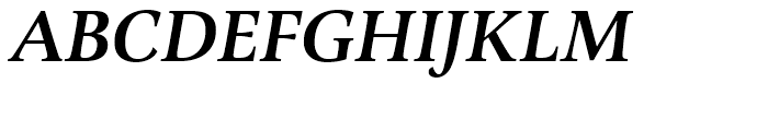 Alinea Serif Medium Italic Font UPPERCASE