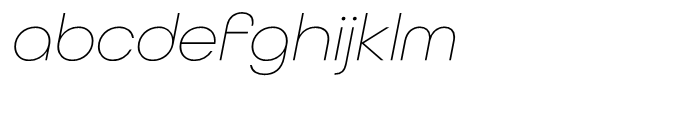 All Round Gothic XLig Oblique Font LOWERCASE