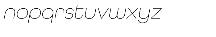 All Round Gothic XLig Oblique Font LOWERCASE