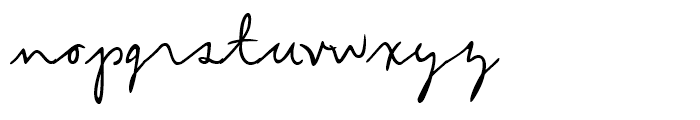 Allan Handwriting Regular Font LOWERCASE