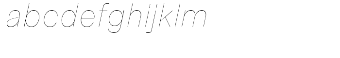 Allrounder Grotesk Air Italic Font LOWERCASE