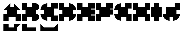 Alpha Geometrique Black Font LOWERCASE