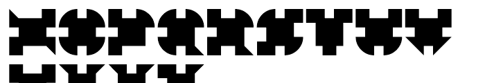 Alpha Geometrique Black Font LOWERCASE