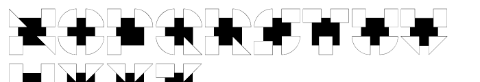 Alpha Geometrique Regular Font UPPERCASE