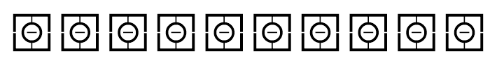 Alpha Geometrique Square Font OTHER CHARS