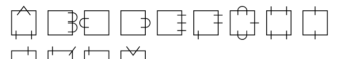 Alpha Geometrique Square Font UPPERCASE