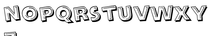 Alphabet Soup Tilt Font LOWERCASE