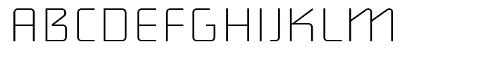Alphaville Thin Font UPPERCASE