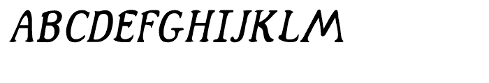 Alta Italic Font UPPERCASE