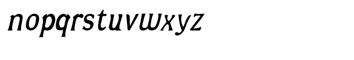 Alta Italic Font LOWERCASE