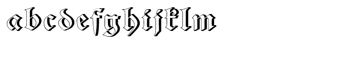 Alte Schwabacher Relief Standard Font LOWERCASE