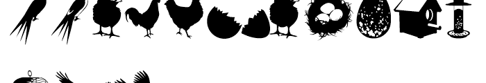 Altemus Birds One Font UPPERCASE