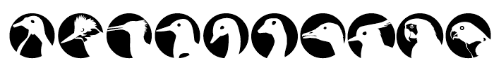 Altemus Birds Two Font OTHER CHARS