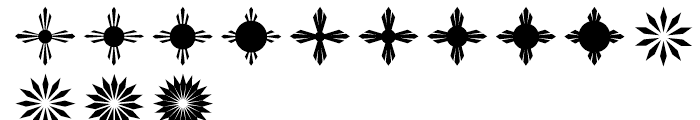 Altemus Bursts Three Font LOWERCASE
