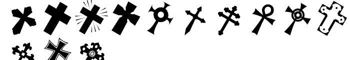 Altemus Crosses Regular Font UPPERCASE