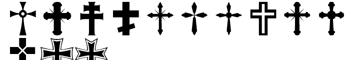 Altemus Crosses Regular Font LOWERCASE